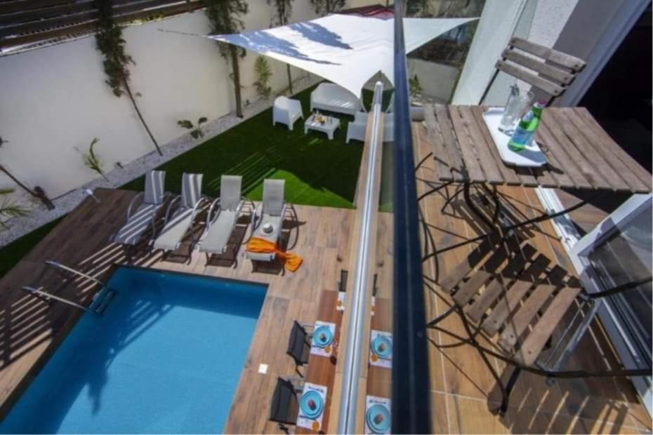 Tsokkos Family Villa - Pool Garden 2' Walk To Beach โปรทาราส ภายนอก รูปภาพ